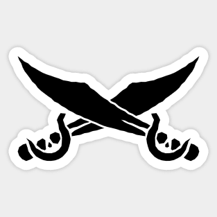 Just a Two Pirate Swords Sticker